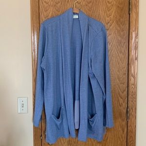 Logo Lounge XL cardigan with Swiss dot detail.